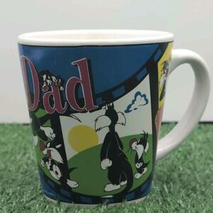 Looney Tunes Bugs Bunny "DAD" Warner Bros WB Coffee Mug Tea Cup 10 Oz